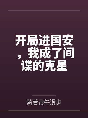 开局进国安,我成了间谍的克星